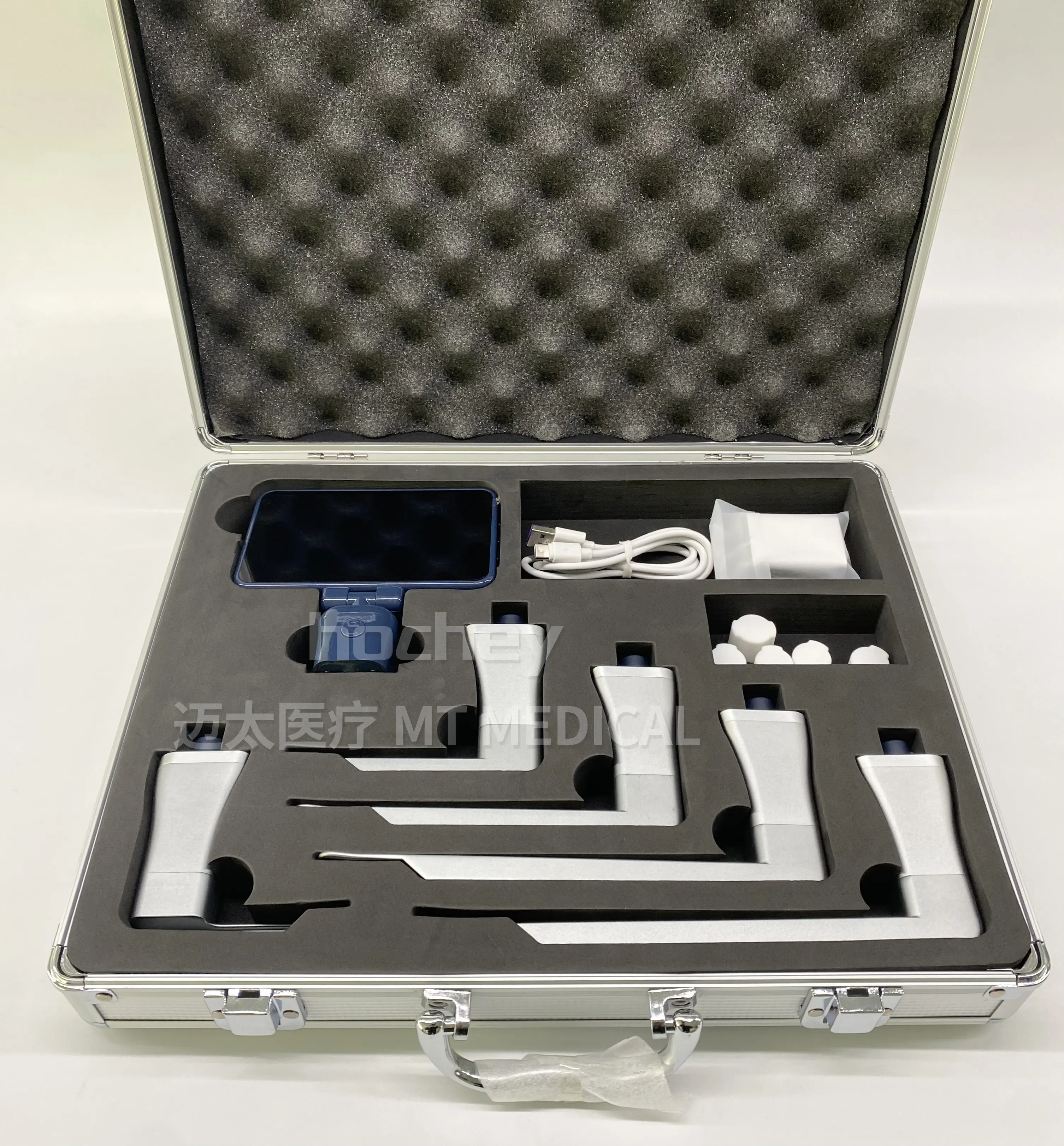 MT Portable Video Laryngoscope electronic laryngoscope with 4 inch touch screen