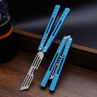 Couteau pliant multifonctionnel en aluminium TGZUO, couteau EDC portable, couteau de poche pour débutants en plein air