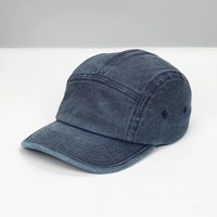 Casquette 5 panneaux personnalisée avec logo, teinte et vieillie, pour programmes de merchandising de festivals de musique (vente en gros)