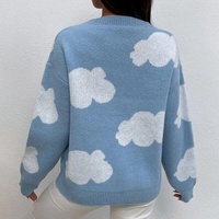 Oem Hiver Col Ras du Cou Pull Jacquard Personnalisé Cardigan pour Femmes Pull Chandails Surdimensionnés Chauds en Tricot pour Femmes
