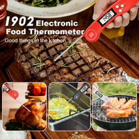 Four à pizza numérique intelligent BBQ à eau Grill Food Steak Cuisson Bonbons Lait Dinde Ménage Cuisine Thermomètre à viande
