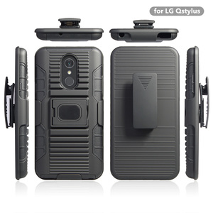 Teléfono móvil multifuncional funda Combo <span class=keywords><strong>soporte</strong></span> Clip de cinturón <span class=keywords><strong>soporte</strong></span> caja del teléfono para <span class=keywords><strong>LG</strong></span> stylo/4/Q - Product Image 2