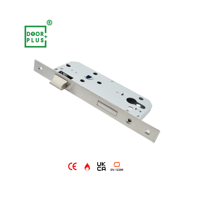 Doorplus CE EN 12209 Fire Rated 60mm Backset Sash Door Lock Set with Key Anti-Theft Mortise Lock 6085 Plate Security Body