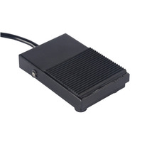 F201 FS-1 AC 250V 10A SPDT Antidérapant Momentané Électrique Interrupteur À Pédale En Plastique de coquille En Métal interrupteur au pied