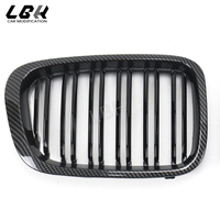 Grille de pare-chocs avant pour 1997-2001 BMW Série 3 E46 Quatre portes Impression par transfert d'eau Grilles de course Radiateur d'admission d'air
