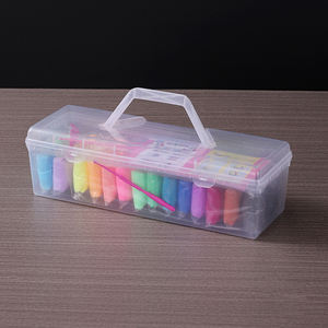 Çocuklar için Özel Şeffaf El Yapımı Eğitici Oyun Hamuru Gıda Sınıfı Ambalajlı Boş Kap 12 Renk Oyuncak Mağazası - Product Image 2