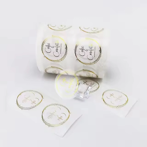 Máquina <span class=keywords><strong>impresora</strong></span> de etiquetas a prueba de agua adhesiva personalizada rollo redondo adhesivo impreso para uso en la industria alimentaria - Product Image 2