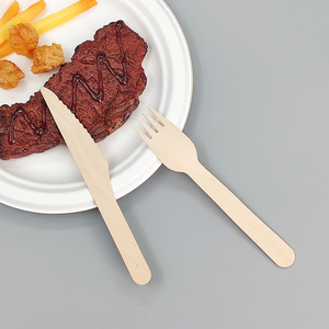 Chịu nhiệt Hot Bán nguồn nhà máy dùng một lần bã mía Ngã Ba sợi tre muỗng compostable thân thiện với môi dao cho Đảng - Product Image 3