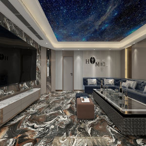 Carreaux de pierre de luxe Guangdong Foshan 750X1500 sol en marbre cloisonné en jade froid mur de fond en ardoise verte moderne pour l'intérieur - Product Image 5