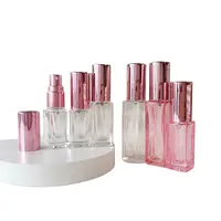 Flacon de parfum en verre Rose, bouteille avec vaporisateur de brume fine, produit coréen, or rose, Collection de 5/10ml