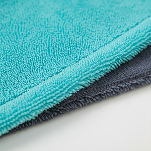 Serviette en microfibre sur mesure 80% polyester tricotée en chaîne pour le nettoyage des voitures Toutes tailles Boucle torsadée Lavage de voiture - Product Image 1