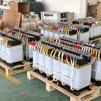 Transformateur de surtension triphasé 20 kVA 208 V 220 V vers 380 V 400 V 440 V 480 V à bobine toroïdale à double enroulement