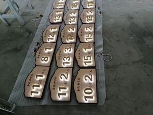 Nouvelles plaques de porte en métal 3D modernes en laiton, numéros de maison extérieurs en acier inoxydable, panneaux de porte - Product Image 4