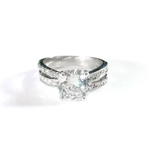 925纯银Eterna指环与钻石女士精美珠宝情人节礼品热卖