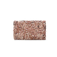 Sac à main de créateur à perles rose bling complet pour dames chaînes sacs à main pochette de soirée sac à main