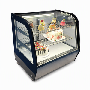 Vetrina Refrigerata <span class=keywords><strong>da</strong></span> Banco per Torte 2-8 ° Vetrina Refrigerata per <span class=keywords><strong>Pasticceria</strong></span> con Vetro Temperato e Controllo Digitale della Temperatura per Negozi di Dolci - Product Image 5