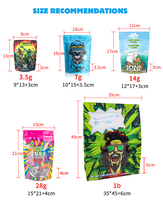 Emballage alimentaire en feuille d'aluminium mate à impression personnalisée pour bonbons et collations Sacs pochette debout de qualité alimentaire à fermeture éclair refermable