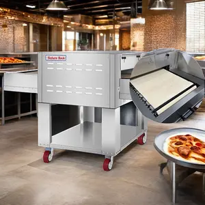 Italian Restaurant Stone Oven 450 Degree Large Throughput Stone Pizza Conveyor Belt Oven For Sales