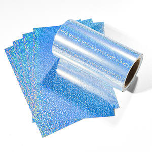 Autocollants holographiques en vinyle de PET imprimable, taille personnalisée, étiquette décorative imprimée pour imprimante Laser, 50 pièces - Product Image 1