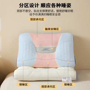 Health <b>Pillow</b> Cervical Support Memory Foam Concave Shape Full Head For Adults Side Sleeping <b>Pillow</b> One Pair White - Product Image 3