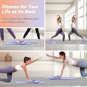 Tabla de Yoga y Pilates con Rodillos Premium, Tabla de Pilates para Ejercicio, Tipo Dividido, Tabla Saludable para Abdominales, para el Hogar - Product Image 3