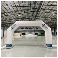 Arche d'air décorative gonflable de course en PVC arche de porte ronde carrée hermétique et personnalisée pour l'extérieur