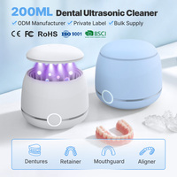 Nettoyeur dentaire ultrasonique ODM 200 ml Type-C Skymen Dental Pod pour aligneurs, appareils dentaires, prothèses, protège-dents et dispositifs de rétention