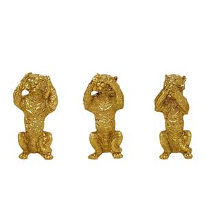 Sculpture en résine époxy représentant un lion ou un tigre, art populaire, figurine pour décoration de bureau, artisanat pour le vin à la maison - Product Image 5