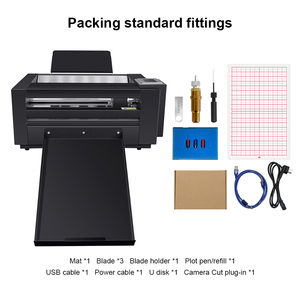 Tự động tốc độ cao tự động cho ăn nhãn dán cắt A4 A3 + A3 giấy CNC đôi đầu Máy cắt decal - Product Image 4