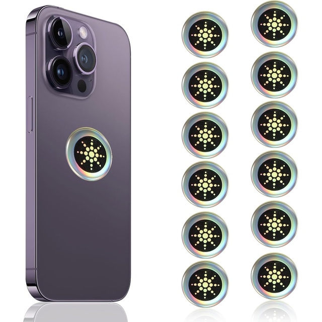 Silver Phone Protection Stickers Neutralizers for Smart Phones Tablets Laptops Computer TV Electronic Devices Stickers