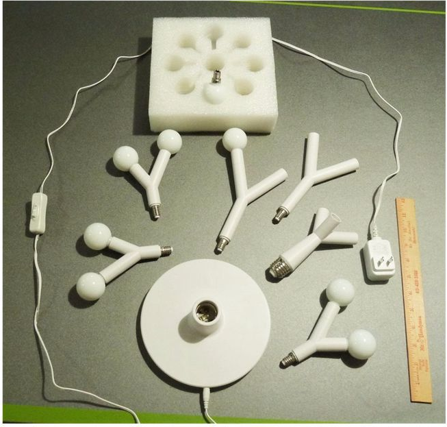 Modelling Lamp Popular LED Modelling Lamp INS Creative DIY Splicing Modelling ...