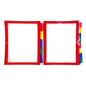 8 Tab rõ ràng nhựa tập tin chèn chất kết dính 3 vòng nhiều màu <span class=keywords><strong>A5</strong></span> chia thư mục <span class=keywords><strong>poly</strong></span> cho tài liệu PP chất liệu - Product Image 1