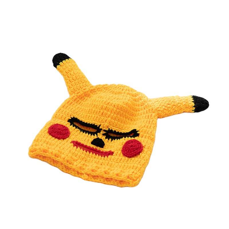 Mũ Len Dệt Kim Tùy Chỉnh Bán Sỉ Hàng Nhà Máy Mũ Ấm Mũ Pikachu