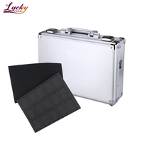 Boîte à outils en aluminium sur mesure, étui de rangement portable avec mousse découpée, étui en aluminium haut de gamme avec plateau personnalisé