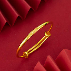 बच्चों और लड़कियों के लिए सोने के प्लेटेड बच्चे की सांस पुश-पुल कंगन - Product Image 4