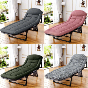 Lit pliant pour une personne, lit de sieste de bureau, lit renforcé, lit de compagnie, fauteuil inclinable simple, lit portable fabriqué en Chine, modèle - Product Image 3