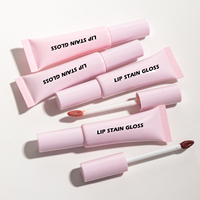 Brillant à lèvres rose très brillant à logo personnalisé Vente en gros Brillant à lèvres hydratant longue durée résistant aux taches Luscious Lip Tint Gloss