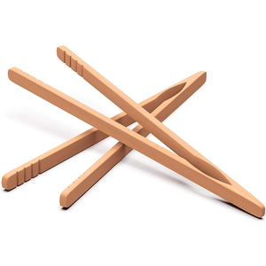 Pinces de cuisine Tailai, <span class=keywords><strong>pince</strong></span> à fruits pour toasts, fruits, pain, cornichons, pinces à <span class=keywords><strong>toast</strong></span> en <span class=keywords><strong>bambou</strong></span>, pinces à pain en bois. - Product Image 4