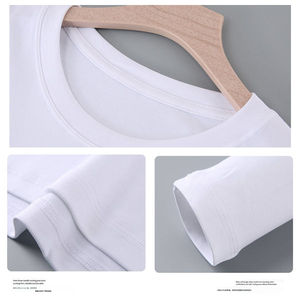 Camiseta de Alta Calidad, Transpirable, Cuello Redondo, Elástica, Manga Larga, para <span class=keywords><strong>Hombre</strong></span>, 220G - Product Image 2