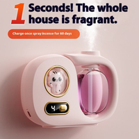 Diffuseur d'arômes automatique USB d'intérieur mignon, machine à parfum portable à suspendre au mur, humidificateur d'air longue durée, spray rafraîchissant