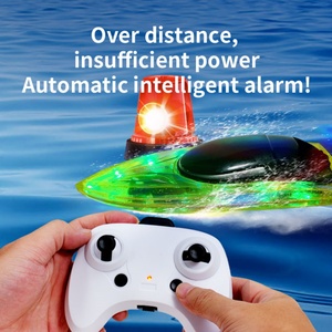 SJY-S13 2.4G Remote Control <b>Boat</b> 20KM/H High-speed Speedboat Colorful Light Switch Children's Toy Ferry <b>Boat</b> - Product Image 3