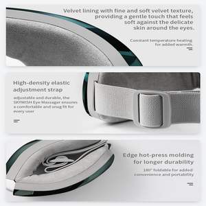 Masker Mata akurat, pemijat mata pintar bahan ekologi dengan Bluetooth pemijat mata Anggaran terbaik untuk pereda migrain - Product Image 6