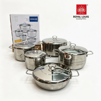 Ensemble de 10 ustensiles de cuisine en acier inoxydable de grande taille, style turc, comprenant une marmite à soupe et une marmite à bouillon, articles de cuisine pour la maison