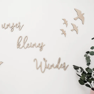 Decoración de pared de habitación para niños, palabras de madera cortadas con láser para colgar en la pared de guardería para guardería infantil - Product Image 1