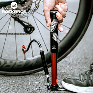 ROCKBROS-Mini <span class=keywords><strong>pompe</strong></span> à <span class=keywords><strong>pied</strong></span> multifonctionnelle pour vélo, <span class=keywords><strong>pompe</strong></span> à air portable pour pression - Product Image 6