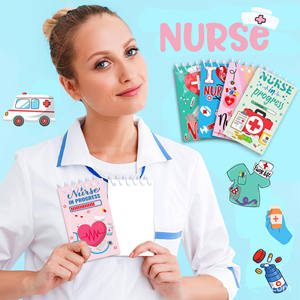 Venta al por mayor <span class=keywords><strong>de</strong></span> accesorios médicos promocionales Mini Notebook Bloc <span class=keywords><strong>de</strong></span> notas Espiral Cuadernos <span class=keywords><strong>de</strong></span> bolsillo Set para enfermera Medic - Product Image 2