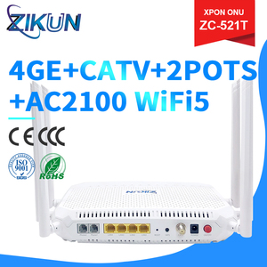 ZIKUN de Alta Calidad Personalizado para AC2100 WiFi5 XPON ONT/ONU con 4GE+2POTS+CATV EN STOCK - Product Image 2