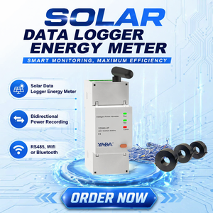 Enregistreur de données solaires, compteur d'énergie, rail DIN, Modbus RS485, enregistrement bidirectionnel de la puissance pour système photovoltaïque connecté au réseau, surveillance en temps réel - Product Image 1