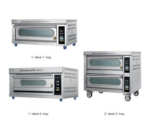 เตาอบอบอาหารไฟฟ้าสแตนเลสรุ่นคอมพิวเตอร์ขนาดเล็ก1ชั้น3ถาดอุปกรณ์ครัวเชิงพาณิชย์พิซซ่าขนมปังอัตโนมัติ - Product Image 1