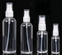 Flacon pulvérisateur transparent vide en plastique PET 10ml 50ml 60ml 80ml 100ml 120ml 150ml flacons de parfum